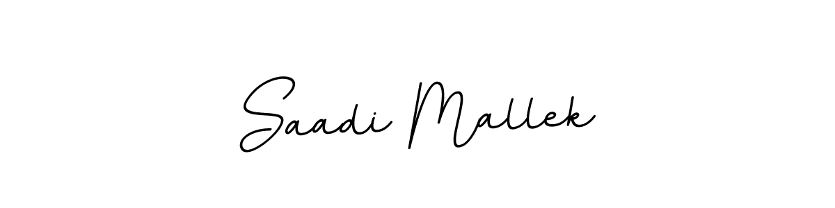 Make a beautiful signature design for name Saadi Mallek. With this signature (BallpointsItalic-DORy9) style, you can create a handwritten signature for free. Saadi Mallek signature style 11 images and pictures png