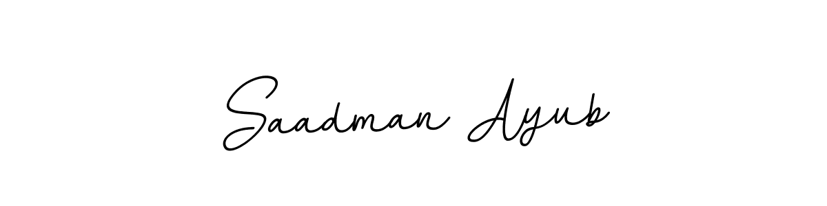 Similarly BallpointsItalic-DORy9 is the best handwritten signature design. Signature creator online .You can use it as an online autograph creator for name Saadman Ayub. Saadman Ayub signature style 11 images and pictures png