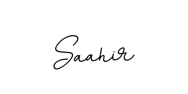 Design your own signature with our free online signature maker. With this signature software, you can create a handwritten (BallpointsItalic-DORy9) signature for name Saahir. Saahir signature style 11 images and pictures png