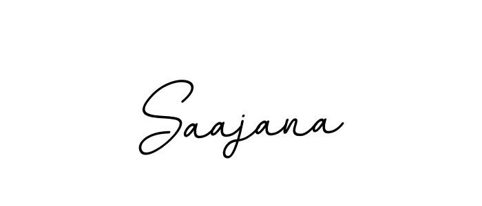 Design your own signature with our free online signature maker. With this signature software, you can create a handwritten (BallpointsItalic-DORy9) signature for name Saajana. Saajana signature style 11 images and pictures png