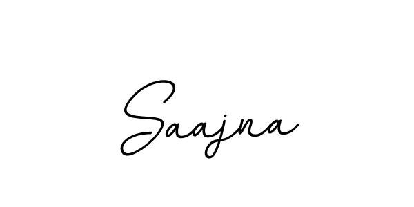 Design your own signature with our free online signature maker. With this signature software, you can create a handwritten (BallpointsItalic-DORy9) signature for name Saajna. Saajna signature style 11 images and pictures png
