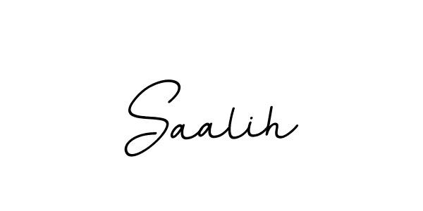 How to make Saalih name signature. Use BallpointsItalic-DORy9 style for creating short signs online. This is the latest handwritten sign. Saalih signature style 11 images and pictures png