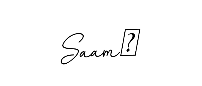 Once you've used our free online signature maker to create your best signature BallpointsItalic-DORy9 style, it's time to enjoy all of the benefits that Saam✨ name signing documents. Saam✨ signature style 11 images and pictures png