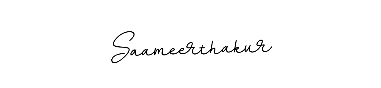 Create a beautiful signature design for name Saameerthakur. With this signature (BallpointsItalic-DORy9) fonts, you can make a handwritten signature for free. Saameerthakur signature style 11 images and pictures png