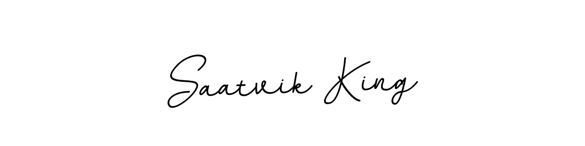 Saatvik King stylish signature style. Best Handwritten Sign (BallpointsItalic-DORy9) for my name. Handwritten Signature Collection Ideas for my name Saatvik King. Saatvik King signature style 11 images and pictures png