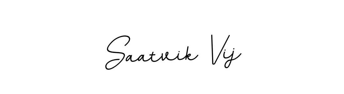 Make a beautiful signature design for name Saatvik Vij. With this signature (BallpointsItalic-DORy9) style, you can create a handwritten signature for free. Saatvik Vij signature style 11 images and pictures png
