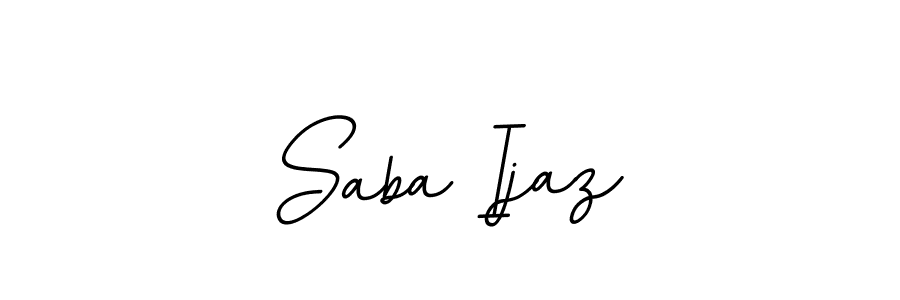 Create a beautiful signature design for name Saba Ijaz. With this signature (BallpointsItalic-DORy9) fonts, you can make a handwritten signature for free. Saba Ijaz signature style 11 images and pictures png