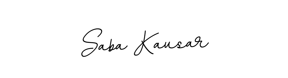 Make a beautiful signature design for name Saba Kausar. With this signature (BallpointsItalic-DORy9) style, you can create a handwritten signature for free. Saba Kausar signature style 11 images and pictures png