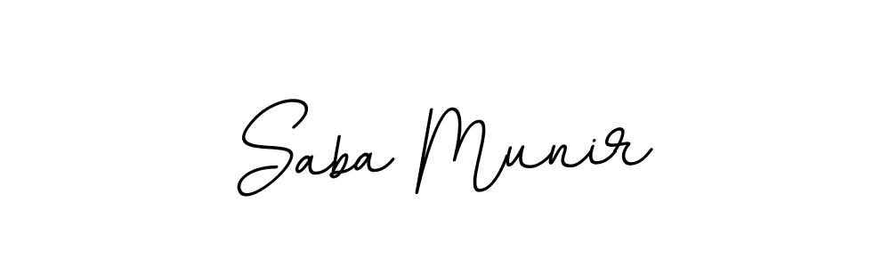 This is the best signature style for the Saba Munir name. Also you like these signature font (BallpointsItalic-DORy9). Mix name signature. Saba Munir signature style 11 images and pictures png