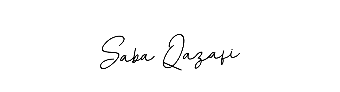 How to make Saba Qazafi name signature. Use BallpointsItalic-DORy9 style for creating short signs online. This is the latest handwritten sign. Saba Qazafi signature style 11 images and pictures png