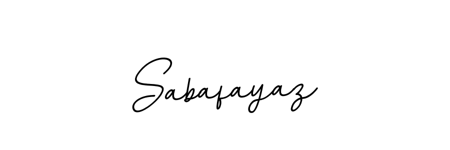 Use a signature maker to create a handwritten signature online. With this signature software, you can design (BallpointsItalic-DORy9) your own signature for name Sabafayaz. Sabafayaz signature style 11 images and pictures png