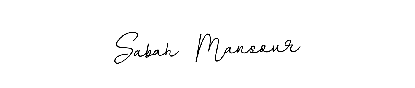 It looks lik you need a new signature style for name Sabah  Mansour. Design unique handwritten (BallpointsItalic-DORy9) signature with our free signature maker in just a few clicks. Sabah  Mansour signature style 11 images and pictures png