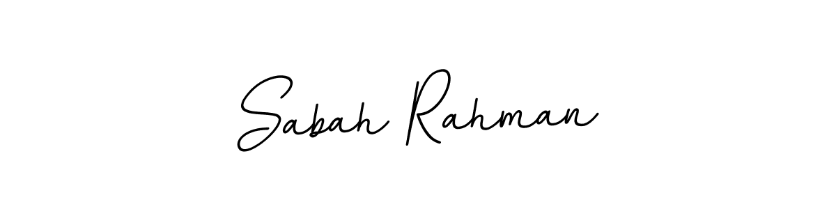 Make a beautiful signature design for name Sabah Rahman. With this signature (BallpointsItalic-DORy9) style, you can create a handwritten signature for free. Sabah Rahman signature style 11 images and pictures png