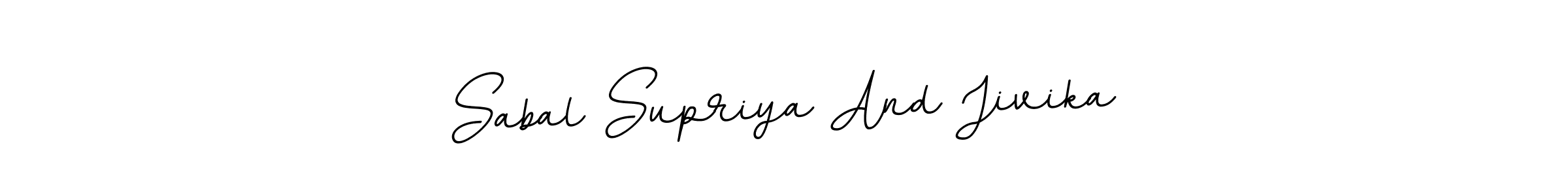 The best way (BallpointsItalic-DORy9) to make a short signature is to pick only two or three words in your name. The name Sabal Supriya And Jivika include a total of six letters. For converting this name. Sabal Supriya And Jivika signature style 11 images and pictures png