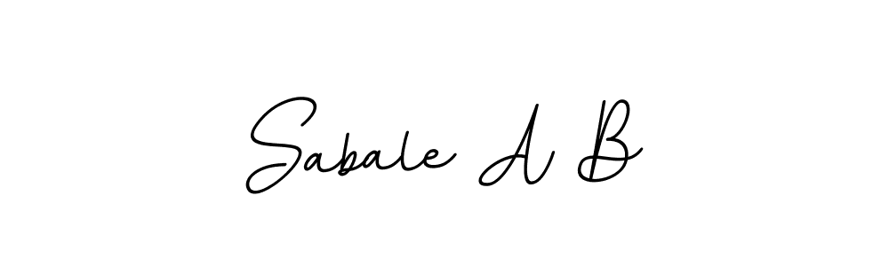 BallpointsItalic-DORy9 is a professional signature style that is perfect for those who want to add a touch of class to their signature. It is also a great choice for those who want to make their signature more unique. Get Sabale A B name to fancy signature for free. Sabale A B signature style 11 images and pictures png