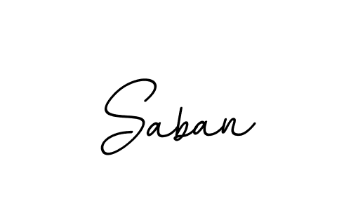 The best way (BallpointsItalic-DORy9) to make a short signature is to pick only two or three words in your name. The name Saban include a total of six letters. For converting this name. Saban signature style 11 images and pictures png