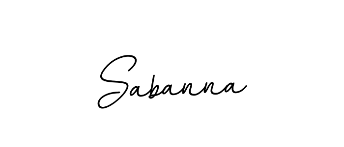 Create a beautiful signature design for name Sabanna. With this signature (BallpointsItalic-DORy9) fonts, you can make a handwritten signature for free. Sabanna signature style 11 images and pictures png