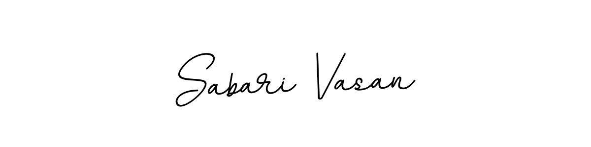 Sabari Vasan stylish signature style. Best Handwritten Sign (BallpointsItalic-DORy9) for my name. Handwritten Signature Collection Ideas for my name Sabari Vasan. Sabari Vasan signature style 11 images and pictures png