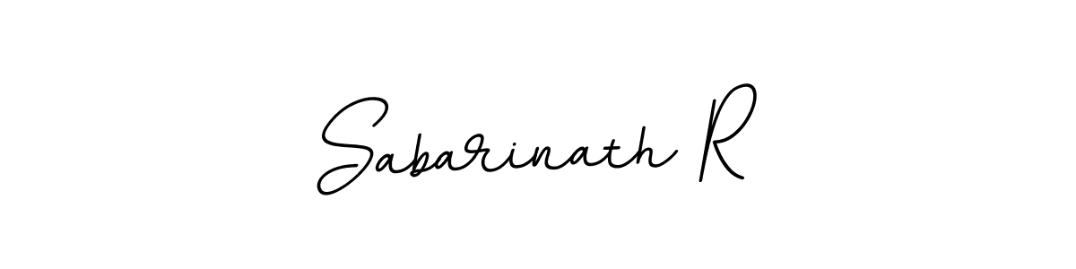 Sabarinath R stylish signature style. Best Handwritten Sign (BallpointsItalic-DORy9) for my name. Handwritten Signature Collection Ideas for my name Sabarinath R. Sabarinath R signature style 11 images and pictures png