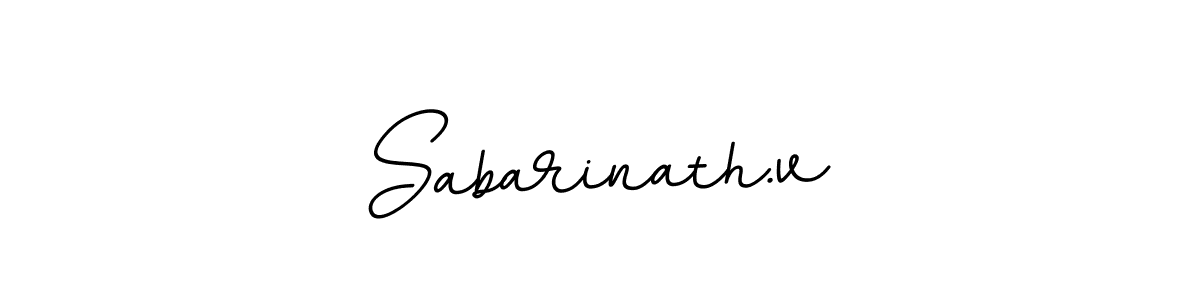 Sabarinath.v stylish signature style. Best Handwritten Sign (BallpointsItalic-DORy9) for my name. Handwritten Signature Collection Ideas for my name Sabarinath.v. Sabarinath.v signature style 11 images and pictures png