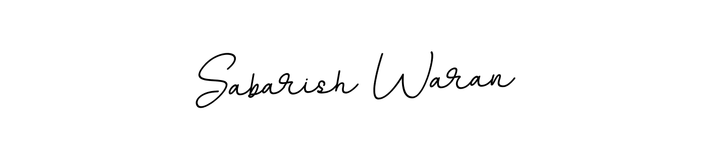 Sabarish Waran stylish signature style. Best Handwritten Sign (BallpointsItalic-DORy9) for my name. Handwritten Signature Collection Ideas for my name Sabarish Waran. Sabarish Waran signature style 11 images and pictures png