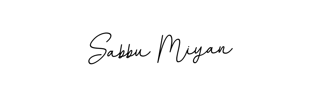 How to make Sabbu Miyan name signature. Use BallpointsItalic-DORy9 style for creating short signs online. This is the latest handwritten sign. Sabbu Miyan signature style 11 images and pictures png