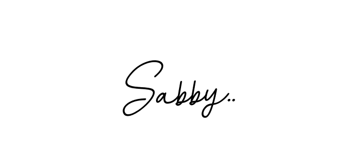 Make a beautiful signature design for name Sabby... With this signature (BallpointsItalic-DORy9) style, you can create a handwritten signature for free. Sabby.. signature style 11 images and pictures png