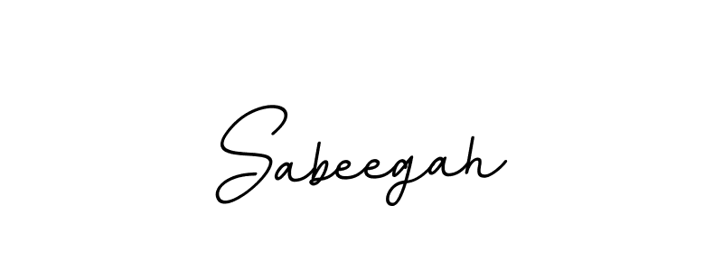 Design your own signature with our free online signature maker. With this signature software, you can create a handwritten (BallpointsItalic-DORy9) signature for name Sabeegah. Sabeegah signature style 11 images and pictures png