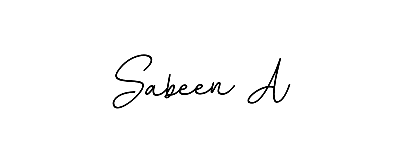 if you are searching for the best signature style for your name Sabeen A. so please give up your signature search. here we have designed multiple signature styles  using BallpointsItalic-DORy9. Sabeen A signature style 11 images and pictures png