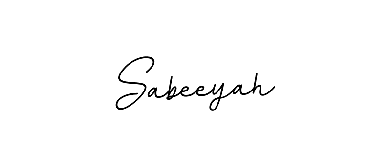Make a beautiful signature design for name Sabeeyah. With this signature (BallpointsItalic-DORy9) style, you can create a handwritten signature for free. Sabeeyah signature style 11 images and pictures png