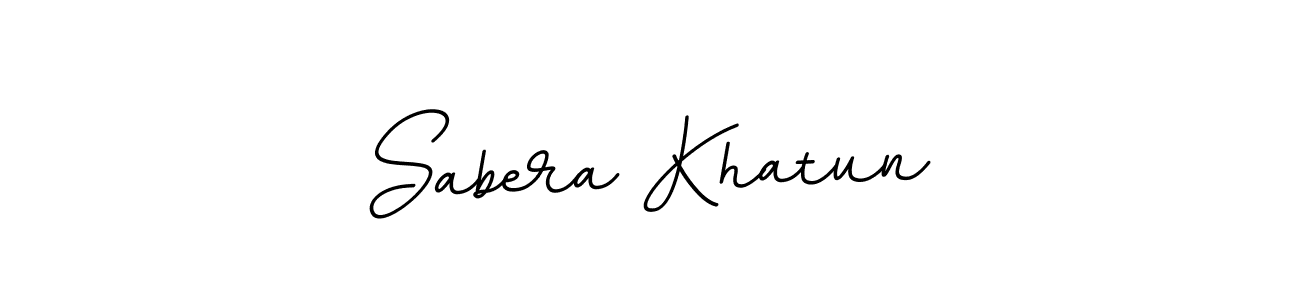 How to make Sabera Khatun name signature. Use BallpointsItalic-DORy9 style for creating short signs online. This is the latest handwritten sign. Sabera Khatun signature style 11 images and pictures png