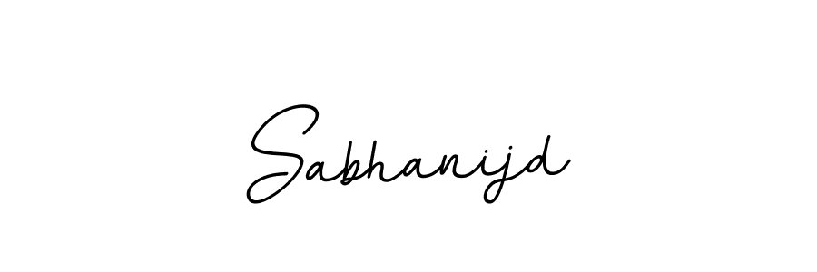 Use a signature maker to create a handwritten signature online. With this signature software, you can design (BallpointsItalic-DORy9) your own signature for name Sabhanijd. Sabhanijd signature style 11 images and pictures png