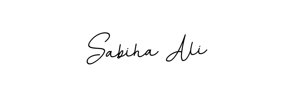 The best way (BallpointsItalic-DORy9) to make a short signature is to pick only two or three words in your name. The name Sabiha Ali include a total of six letters. For converting this name. Sabiha Ali signature style 11 images and pictures png