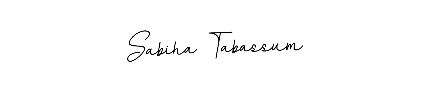 How to make Sabiha Tabassum name signature. Use BallpointsItalic-DORy9 style for creating short signs online. This is the latest handwritten sign. Sabiha Tabassum signature style 11 images and pictures png