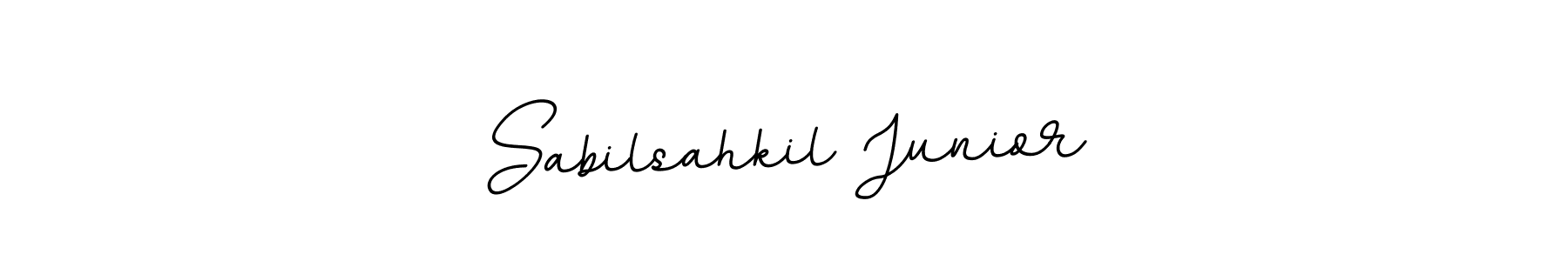 Also You can easily find your signature by using the search form. We will create Sabilsahkil Junior name handwritten signature images for you free of cost using BallpointsItalic-DORy9 sign style. Sabilsahkil Junior signature style 11 images and pictures png