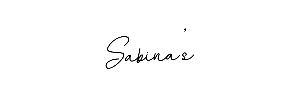 Make a beautiful signature design for name Sabina’s. With this signature (BallpointsItalic-DORy9) style, you can create a handwritten signature for free. Sabina’s signature style 11 images and pictures png