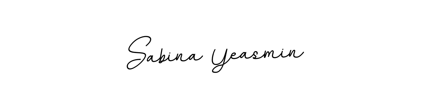 Use a signature maker to create a handwritten signature online. With this signature software, you can design (BallpointsItalic-DORy9) your own signature for name Sabina Yeasmin. Sabina Yeasmin signature style 11 images and pictures png