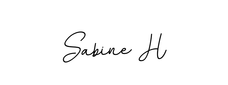 Create a beautiful signature design for name Sabine H. With this signature (BallpointsItalic-DORy9) fonts, you can make a handwritten signature for free. Sabine H signature style 11 images and pictures png