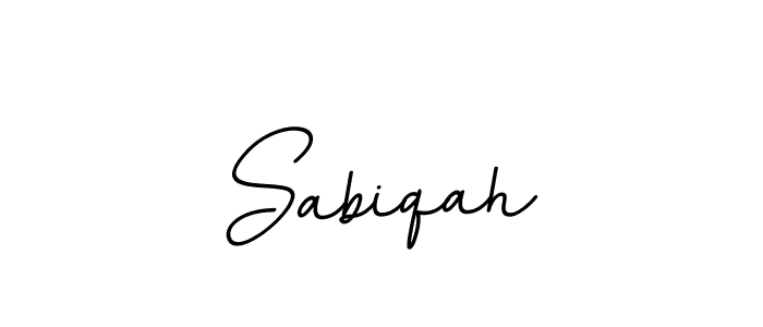 Design your own signature with our free online signature maker. With this signature software, you can create a handwritten (BallpointsItalic-DORy9) signature for name Sabiqah. Sabiqah signature style 11 images and pictures png