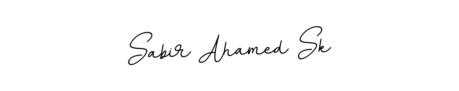 How to make Sabir Ahamed Sk name signature. Use BallpointsItalic-DORy9 style for creating short signs online. This is the latest handwritten sign. Sabir Ahamed Sk signature style 11 images and pictures png