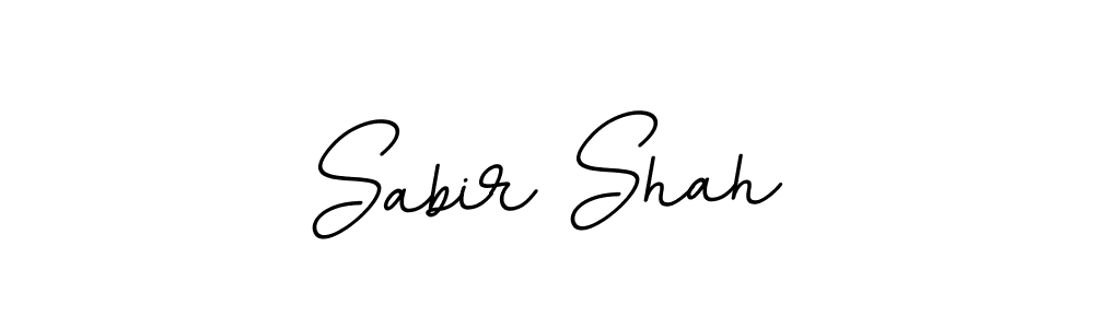 How to make Sabir Shah name signature. Use BallpointsItalic-DORy9 style for creating short signs online. This is the latest handwritten sign. Sabir Shah signature style 11 images and pictures png