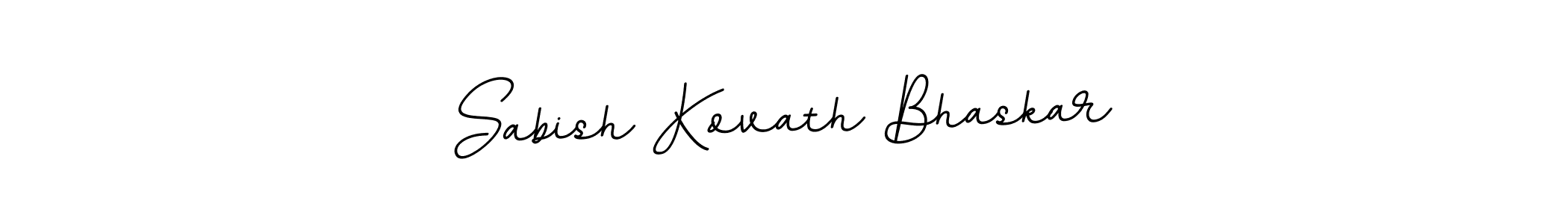 Use a signature maker to create a handwritten signature online. With this signature software, you can design (BallpointsItalic-DORy9) your own signature for name Sabish Kovath Bhaskar. Sabish Kovath Bhaskar signature style 11 images and pictures png