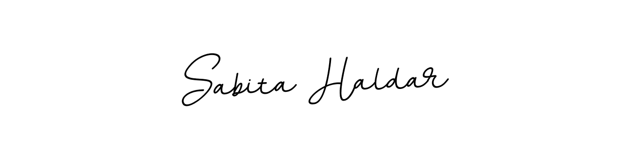 The best way (BallpointsItalic-DORy9) to make a short signature is to pick only two or three words in your name. The name Sabita Haldar include a total of six letters. For converting this name. Sabita Haldar signature style 11 images and pictures png