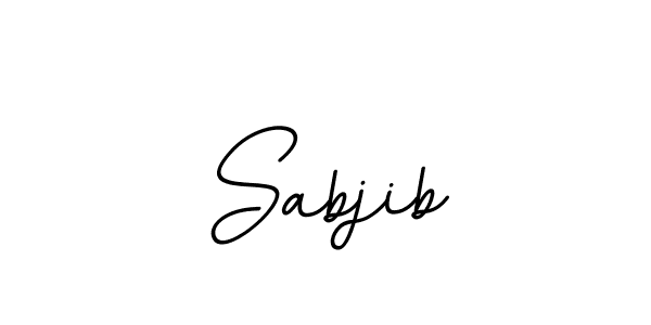 Design your own signature with our free online signature maker. With this signature software, you can create a handwritten (BallpointsItalic-DORy9) signature for name Sabjib. Sabjib signature style 11 images and pictures png