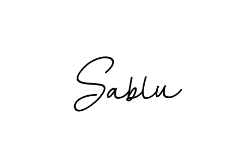 Create a beautiful signature design for name Sablu. With this signature (BallpointsItalic-DORy9) fonts, you can make a handwritten signature for free. Sablu signature style 11 images and pictures png