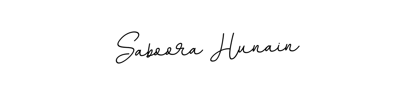 Saboora Hunain stylish signature style. Best Handwritten Sign (BallpointsItalic-DORy9) for my name. Handwritten Signature Collection Ideas for my name Saboora Hunain. Saboora Hunain signature style 11 images and pictures png