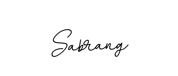 Use a signature maker to create a handwritten signature online. With this signature software, you can design (BallpointsItalic-DORy9) your own signature for name Sabrang. Sabrang signature style 11 images and pictures png