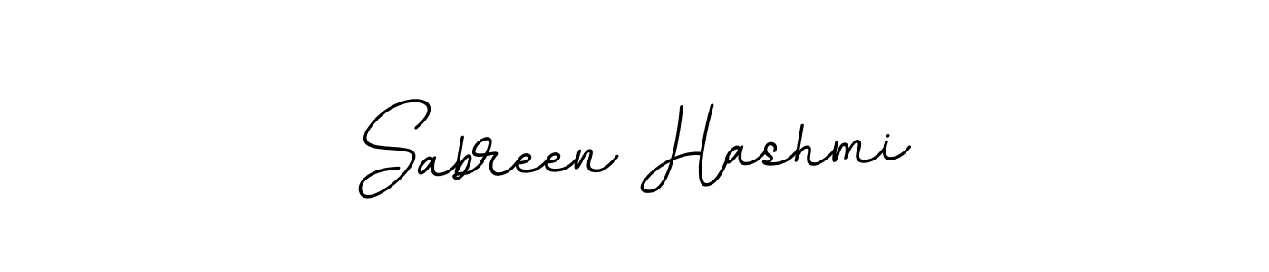 How to make Sabreen Hashmi name signature. Use BallpointsItalic-DORy9 style for creating short signs online. This is the latest handwritten sign. Sabreen Hashmi signature style 11 images and pictures png