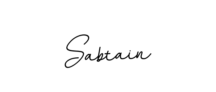 Make a beautiful signature design for name Sabtain. With this signature (BallpointsItalic-DORy9) style, you can create a handwritten signature for free. Sabtain signature style 11 images and pictures png