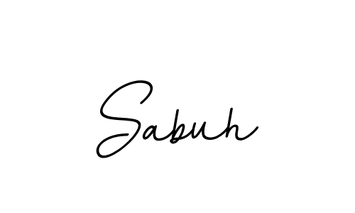 Create a beautiful signature design for name Sabuh. With this signature (BallpointsItalic-DORy9) fonts, you can make a handwritten signature for free. Sabuh signature style 11 images and pictures png